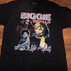 Biggie Smalls hip hop Black Graphic T-Shirt